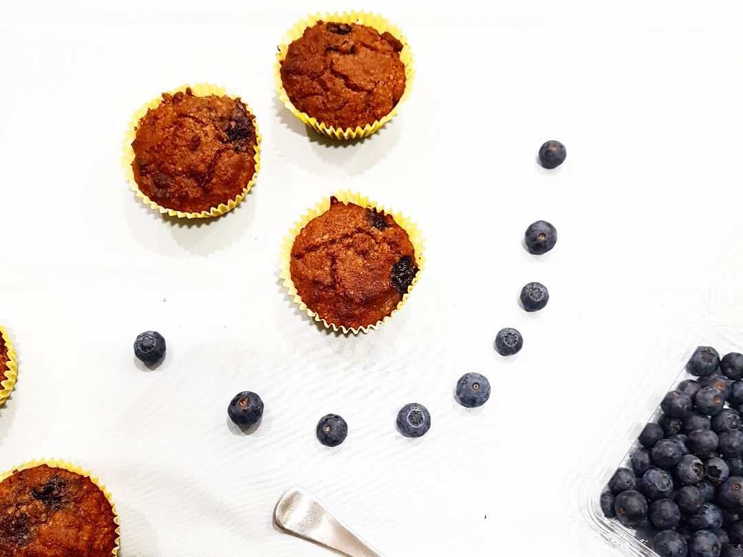 Almond and Blueberry Muffins